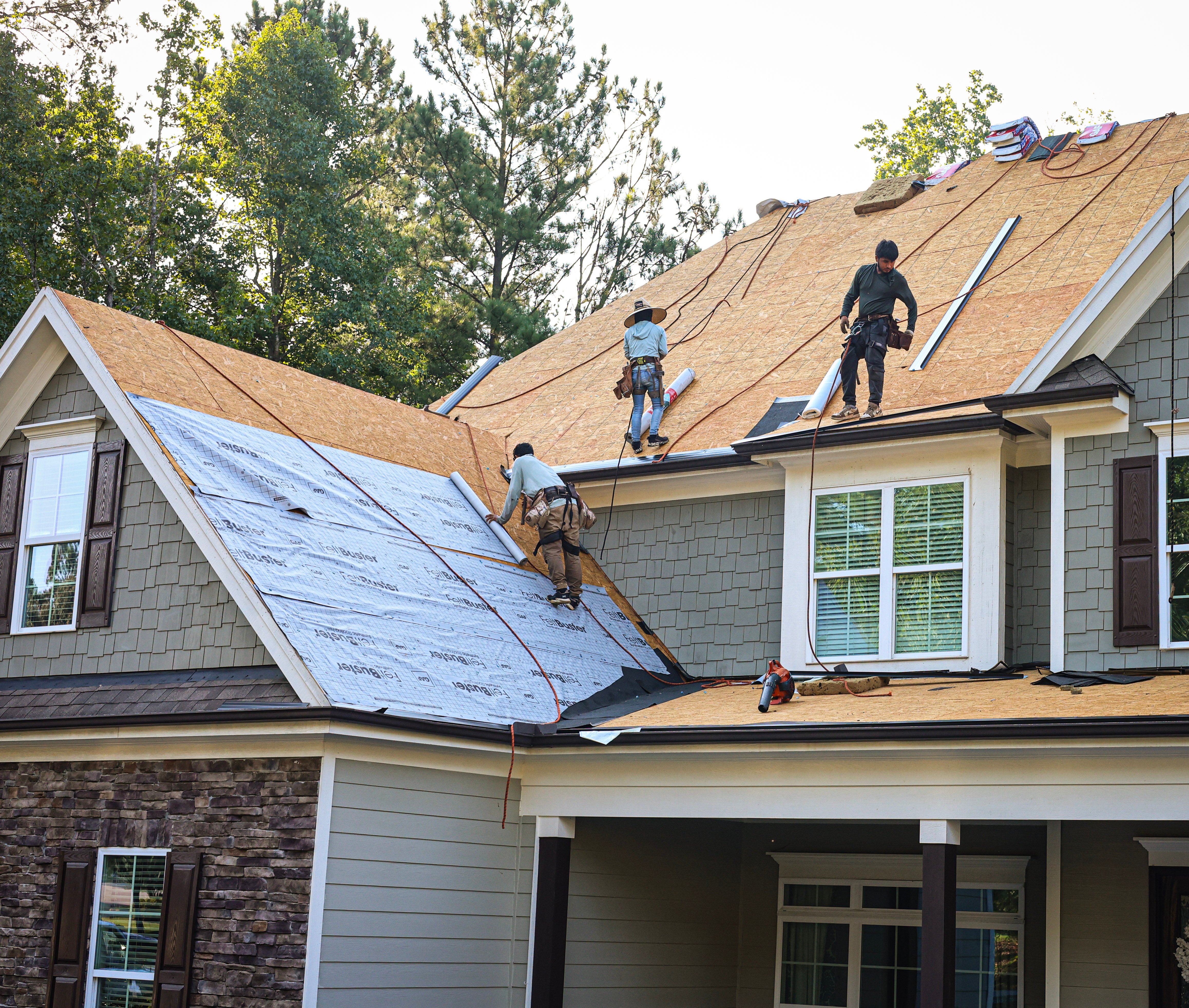 Storm Damage Roof Replacement Complete roof replacement after storm-related damage, restoring protection and peace of mind.
