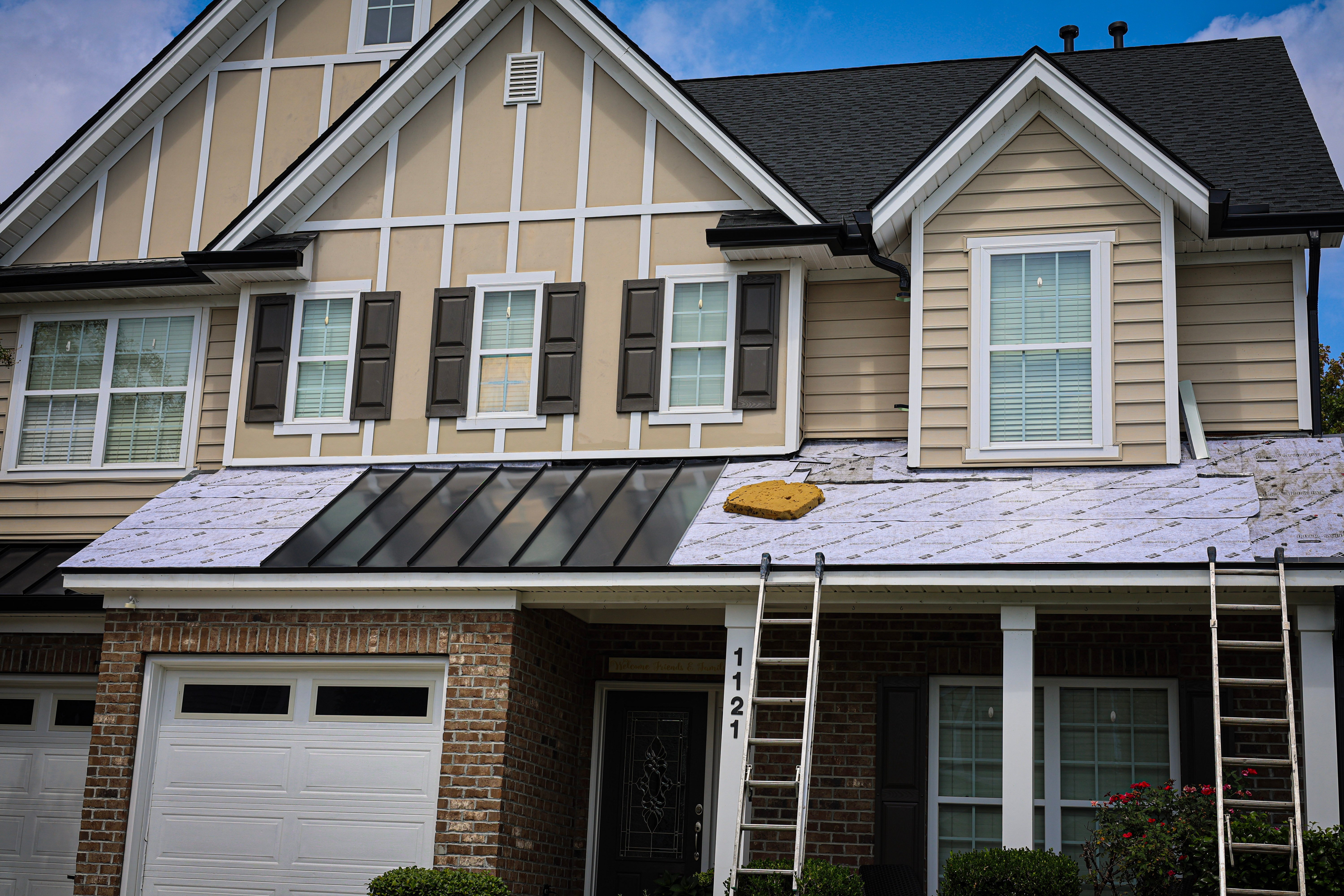 Hail Damage Roof Repair Professional roof repairs addressing hail damage and helping protect the home from future weather.